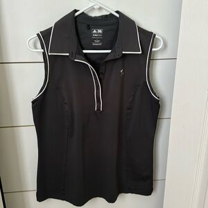 Adidas Ladies Gray Golf Shirt.